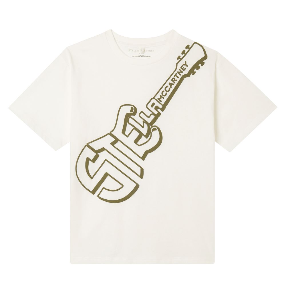 Stella Mccartney Tshirt Guitar Logo Offwhite