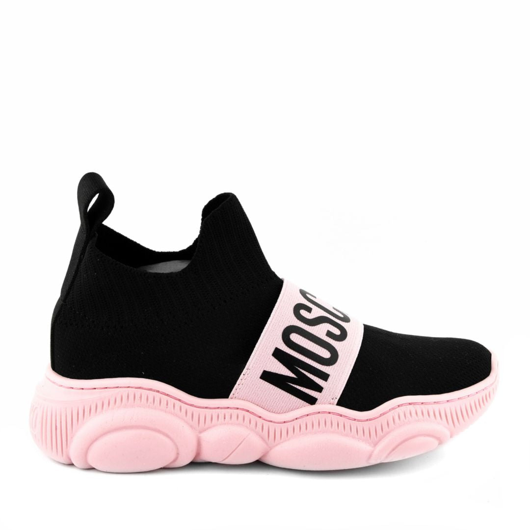 Moschino Sneaker Sock Pink Sole Black