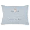 Atelier Choux Paris Cushion Cover Satin Toile De Jouy Blue