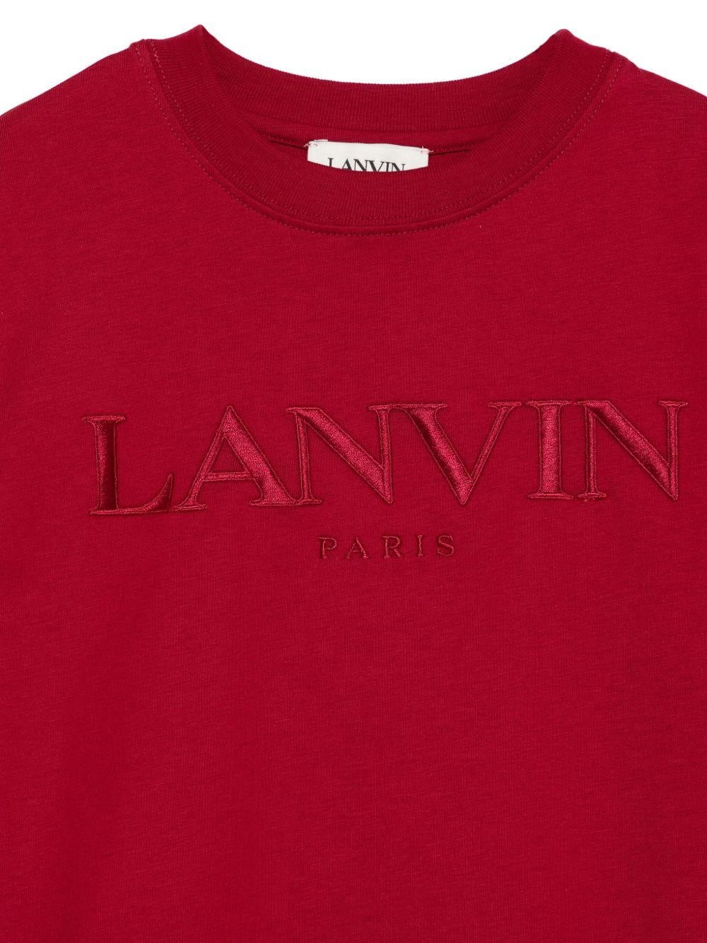 Lanvin T-Shirt Logo Crimson