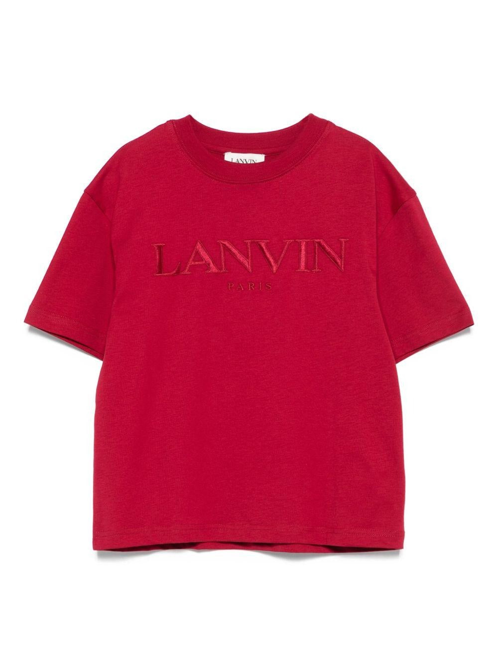 Lanvin T-Shirt Logo Crimson