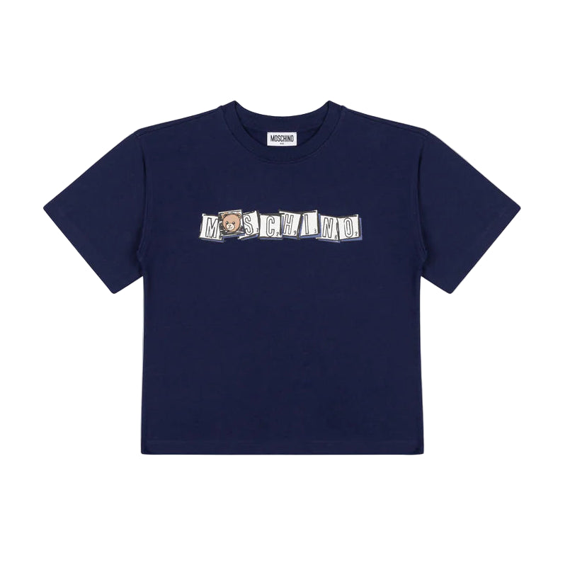 Moschino Tshirt Logo Navy