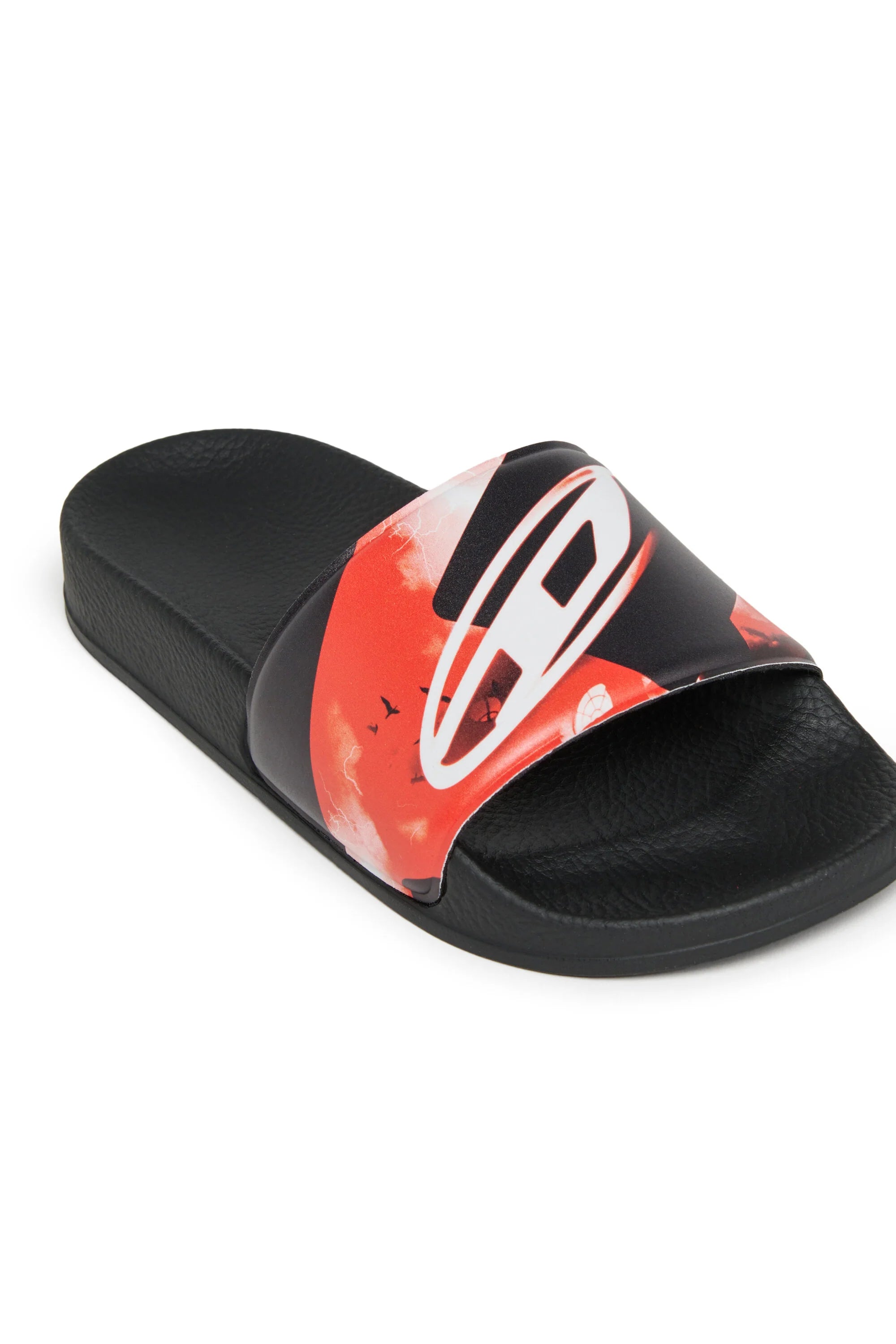Diesel Slides Logo Blackred Pre School