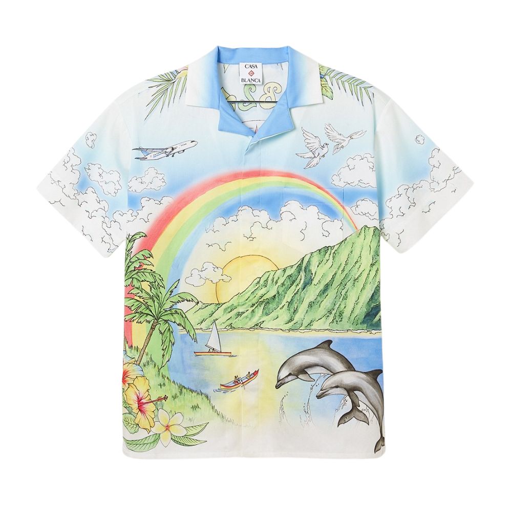 Casablanca Shirt Boys Short Sleeve Aloha
