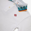 Casablanca Polo Shirt Wave Collar White