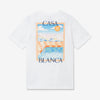 Casablanca T-Shirt Logo Corner White