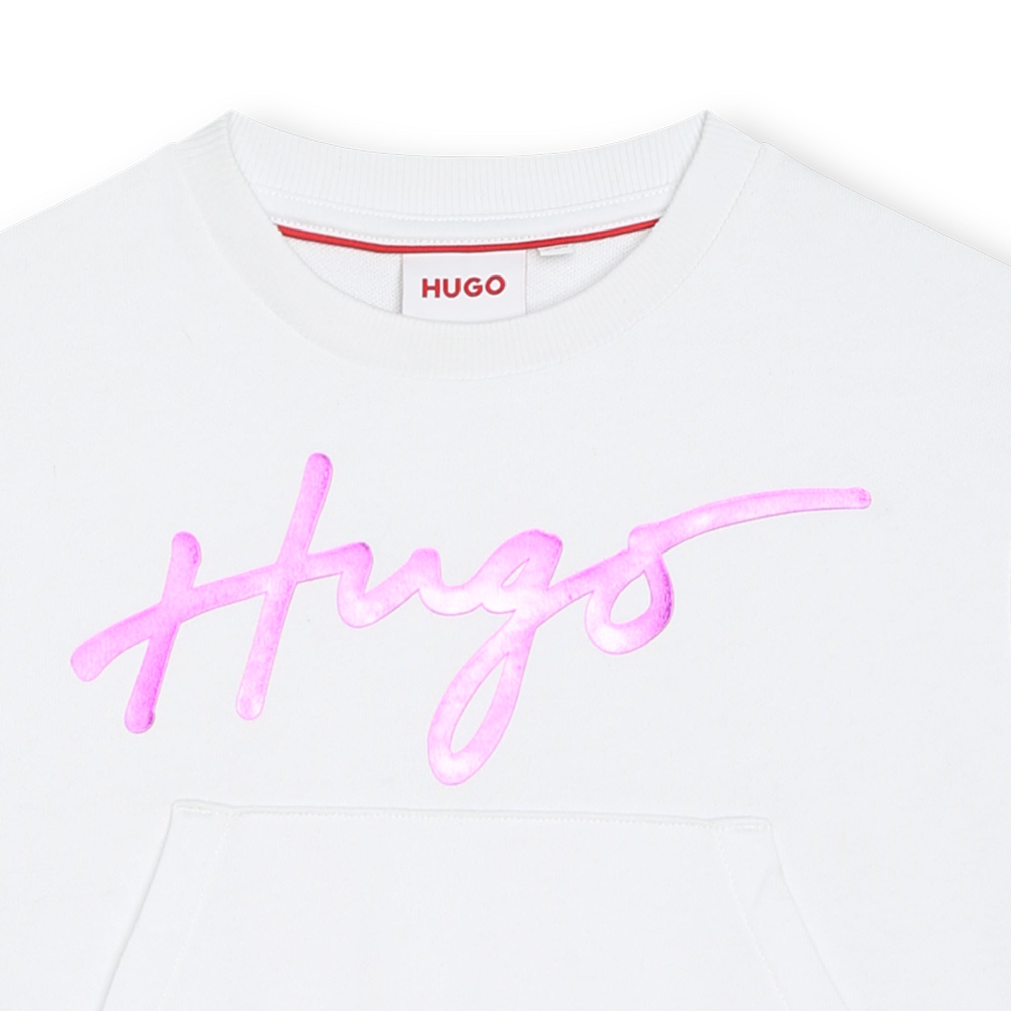 Hugo Sweater Purple Logo White