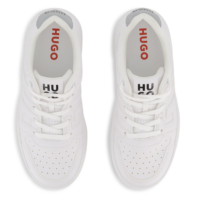 Hugo Sneaker Logo White