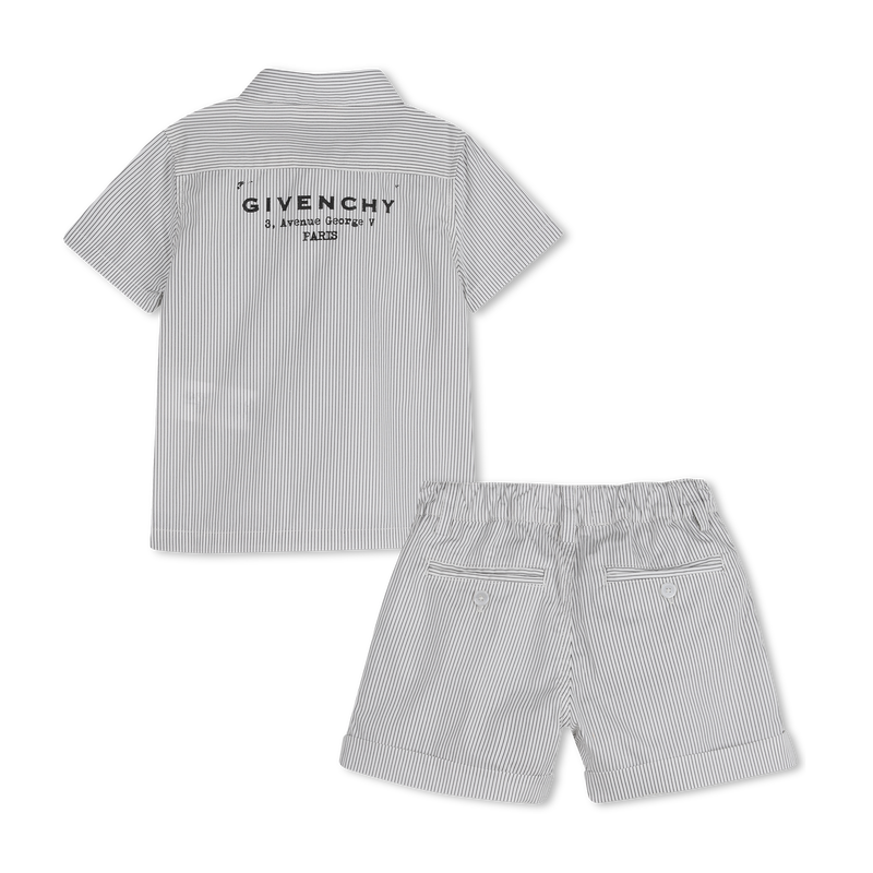 Givenchy Set Shirt & Shorts Ecru