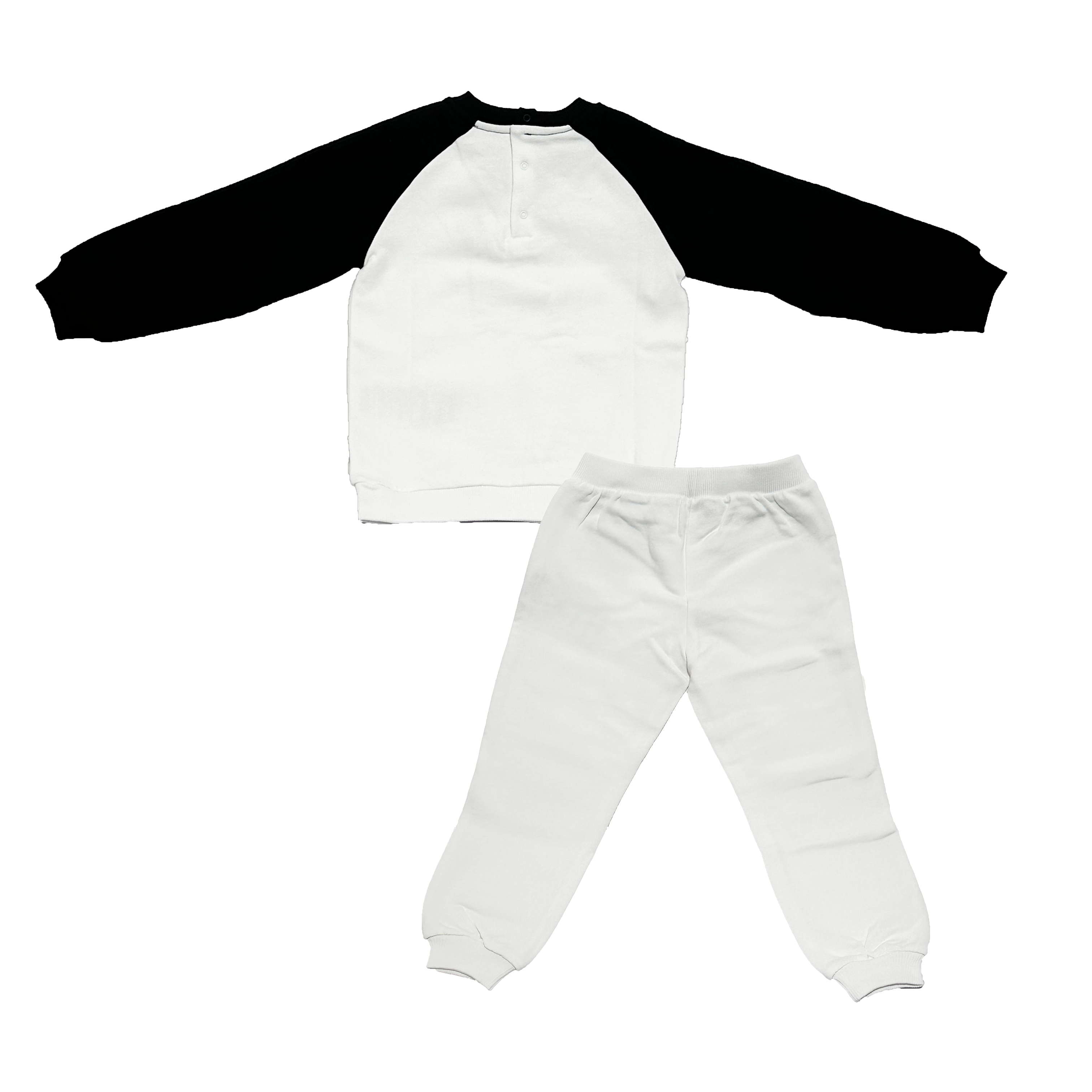 Moschino Trackset Multiple Logo White And Black