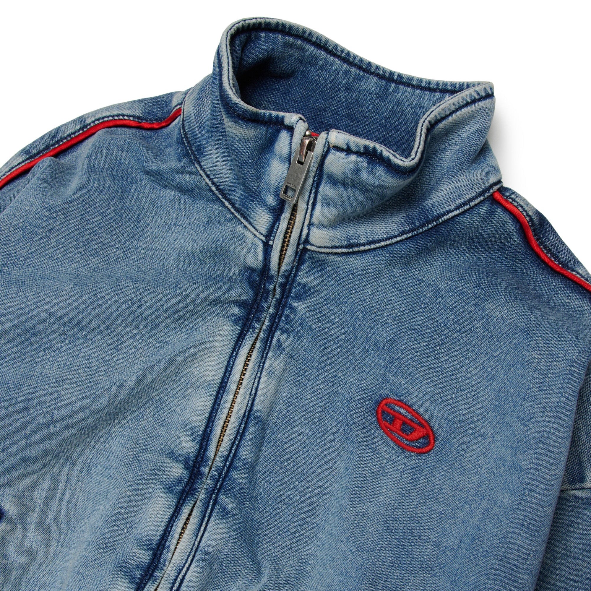 Diesel Denim Jacket Full Zip Denim