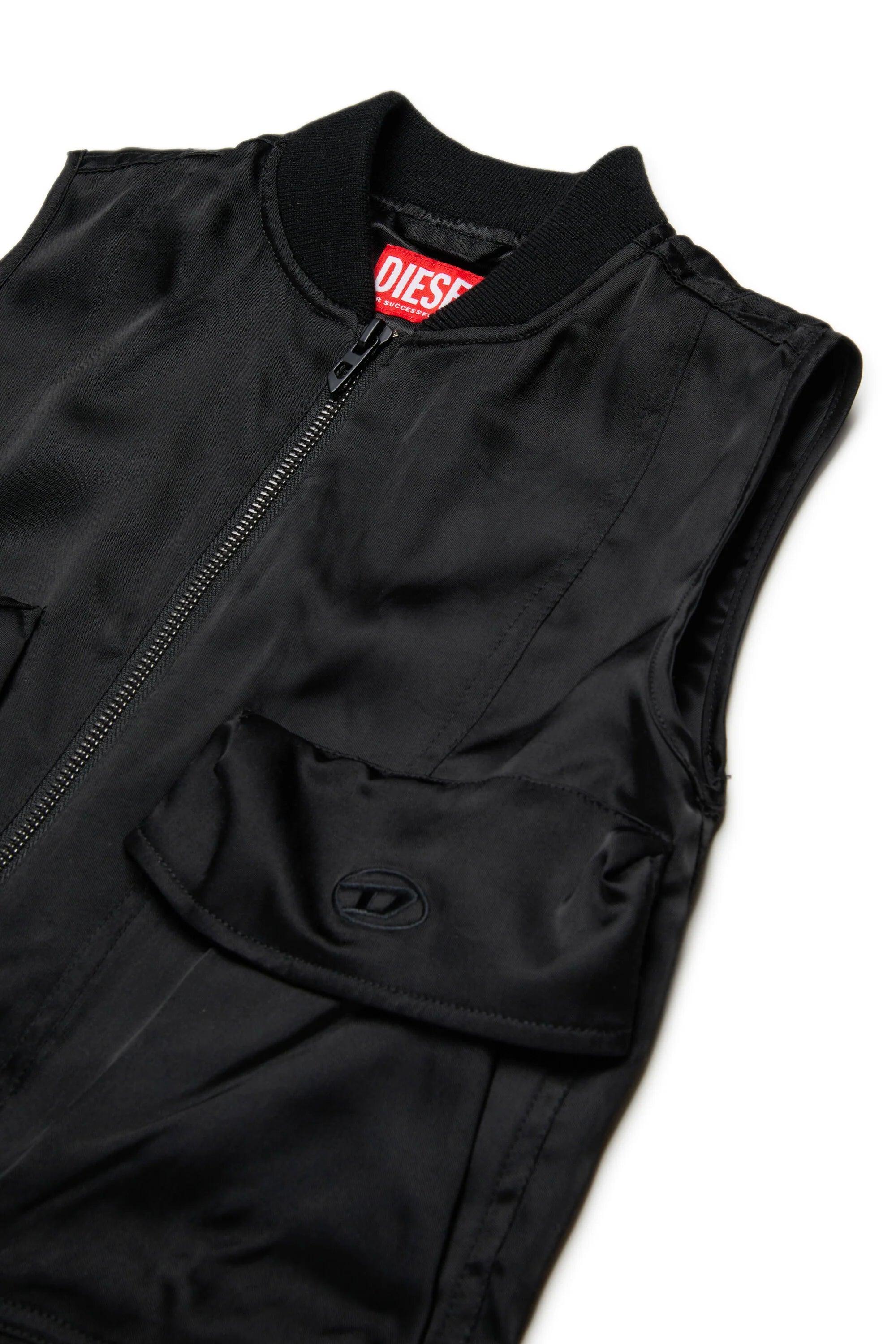 Diesel Jacket Sleeveless Black