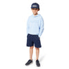 Boss Sweater Hooded Logo Blue