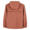 Boss Jacket Windbreaker Allover Print Hooded Brown