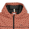Boss Jacket Windbreaker Allover Print Hooded Brown