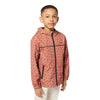 Boss Jacket Windbreaker Allover Print Hooded Brown