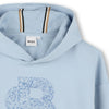 Boss Sweater Hooded Logo Blue