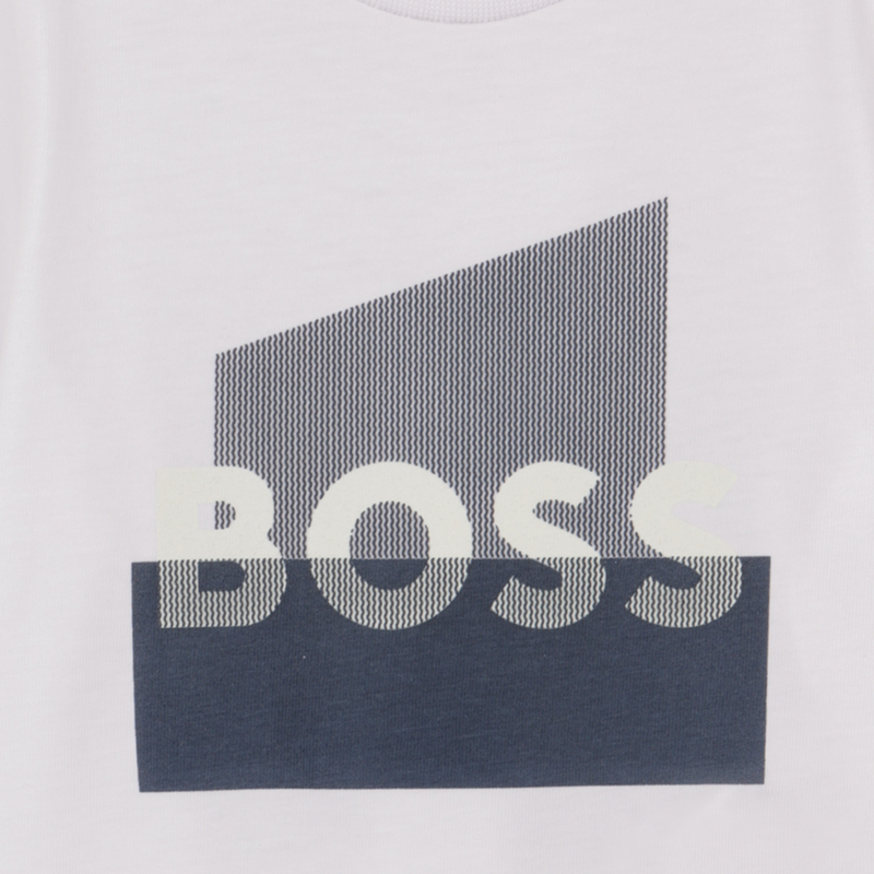 Boss Tshirt Logo White