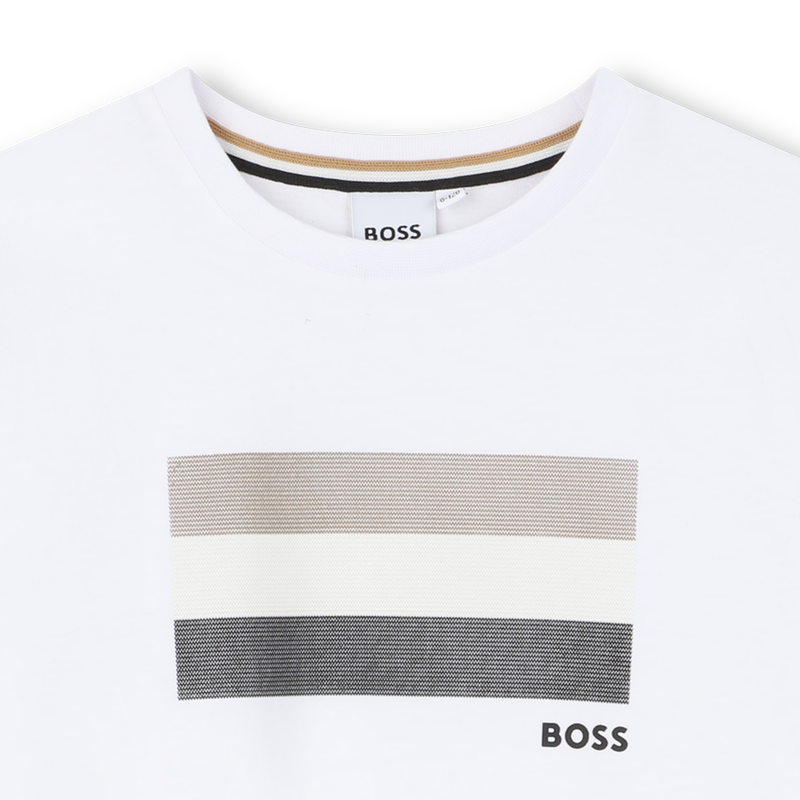 Boss Tshirt Flag Logo White
