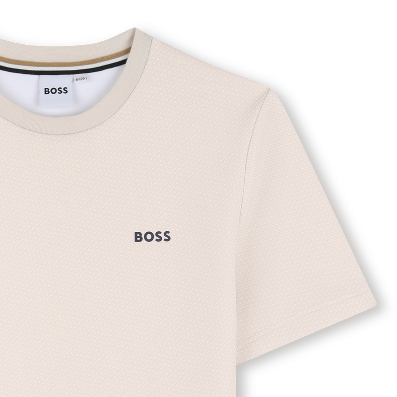 Boss Tshirt Small Logo Beige