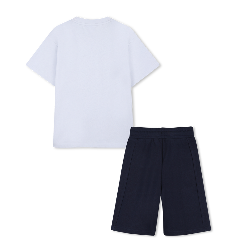 Boss Set Tshirt & Shorts Whiteblack