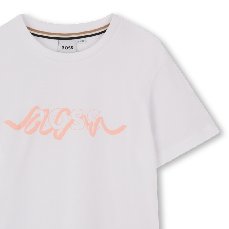 Boss Tshirt Logo Off White