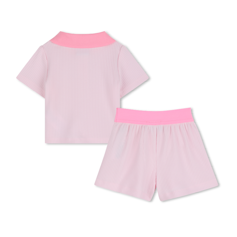 Boss Set Golfer & Shorts Pink