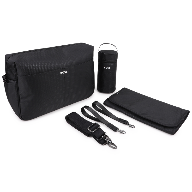 Boss Bags Piece Shoulder Water Bottle & Pouch Black