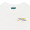 Kenzo T-Shirt Logo Frill Sleeve White