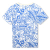 Kenzo T-Shirt Flower Print Blue