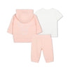 Kenzo Set Tshirt And Trackset Elephant Logo Pink