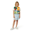 Kenzo Tshirt Fruit Logo Blocks Sand Beige Multicolour
