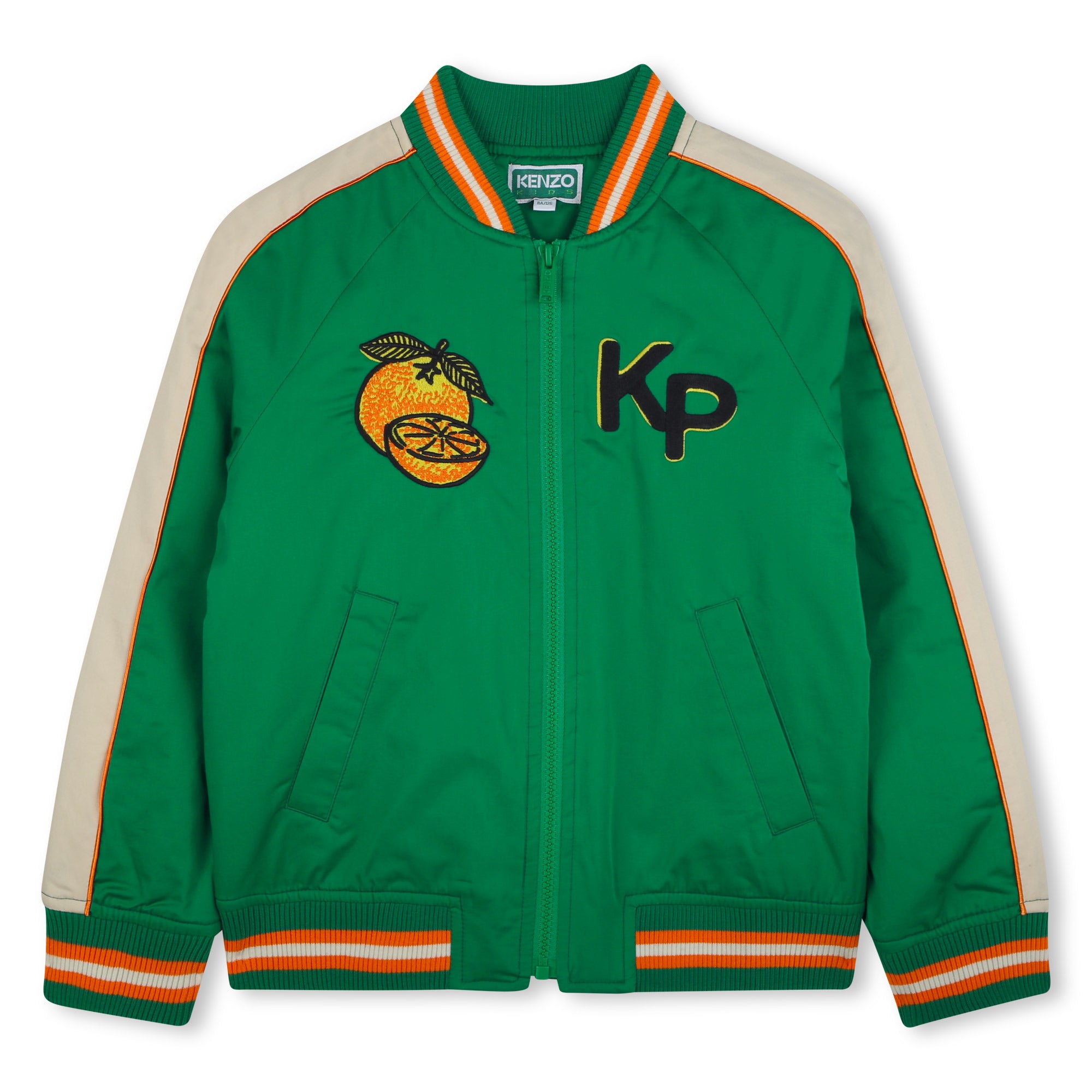 Kenzo Jacket Orange Logo Green