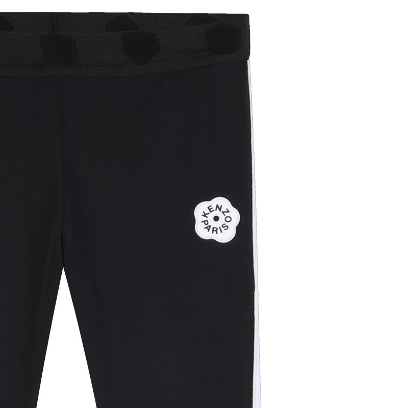 Kenzo Leggings Flower Black