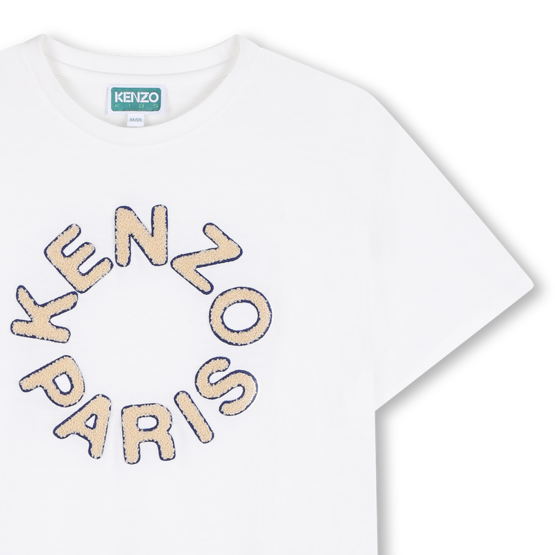 Kenzo Tshirt Circle Logo White