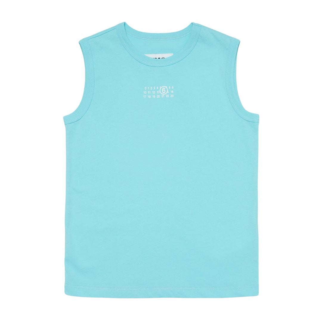 Maison Margiela T-Shirt Logo Tank Blue
