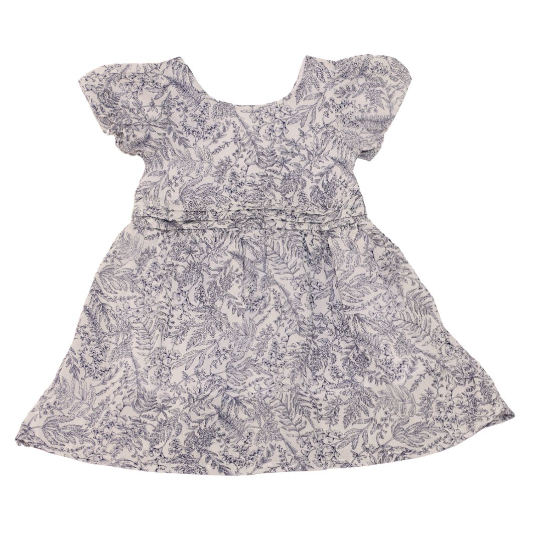 Mio Mondo Dress Floral Blue And White