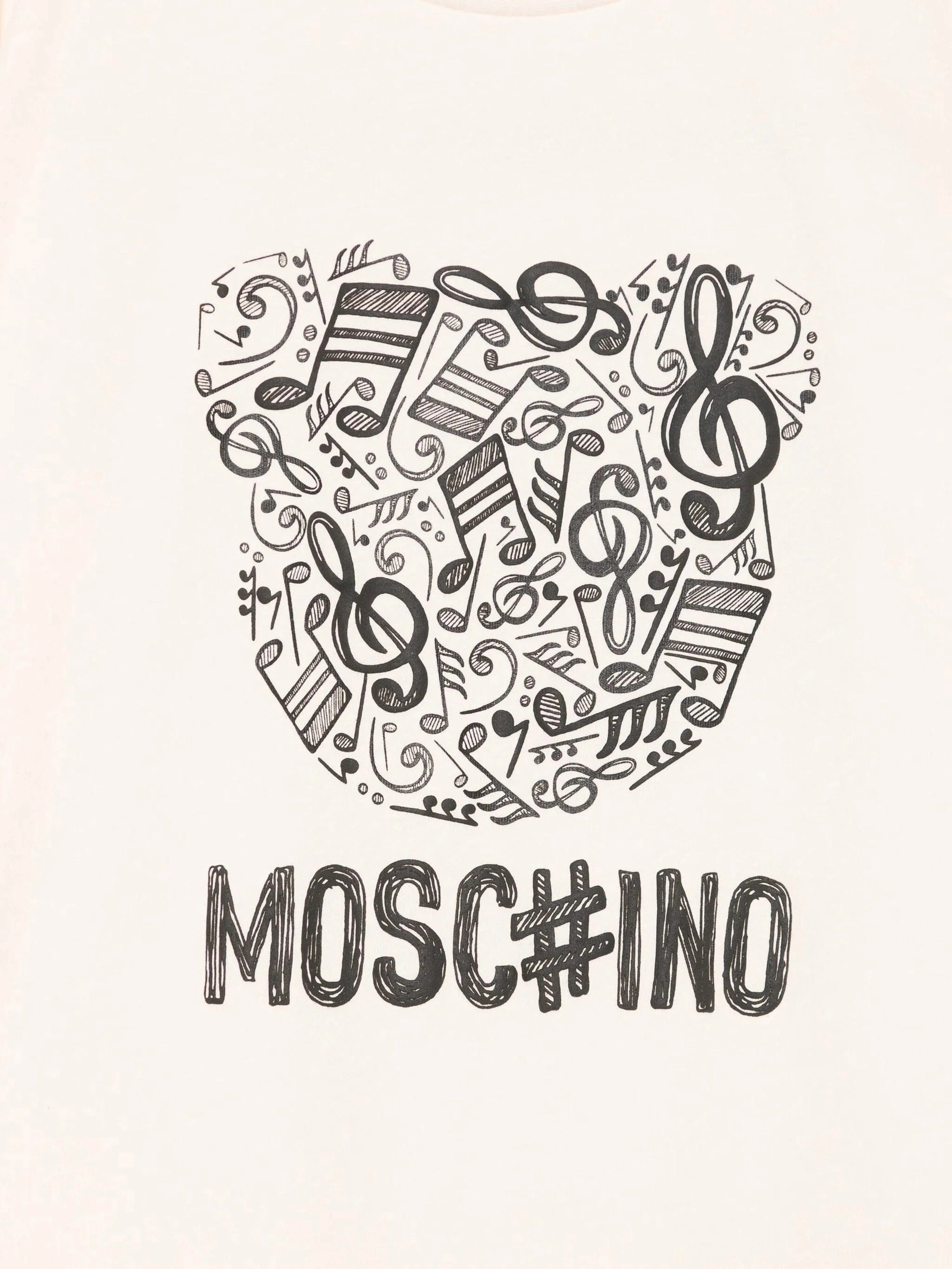 Moschino Tshirt Graphic Print Offwhite