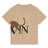 Lanvin T-Shirt Leopard Logo Stone