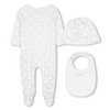 Michael Kors Set Pyjamas+Bib+Hat Off-White