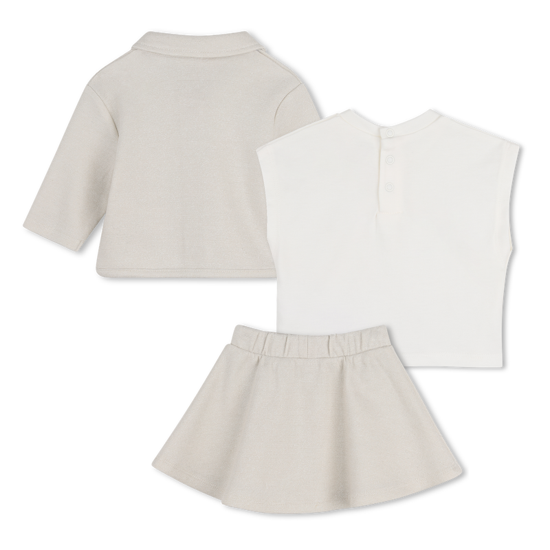 Michael Kors Set Skirt+Shirt+Top Grey