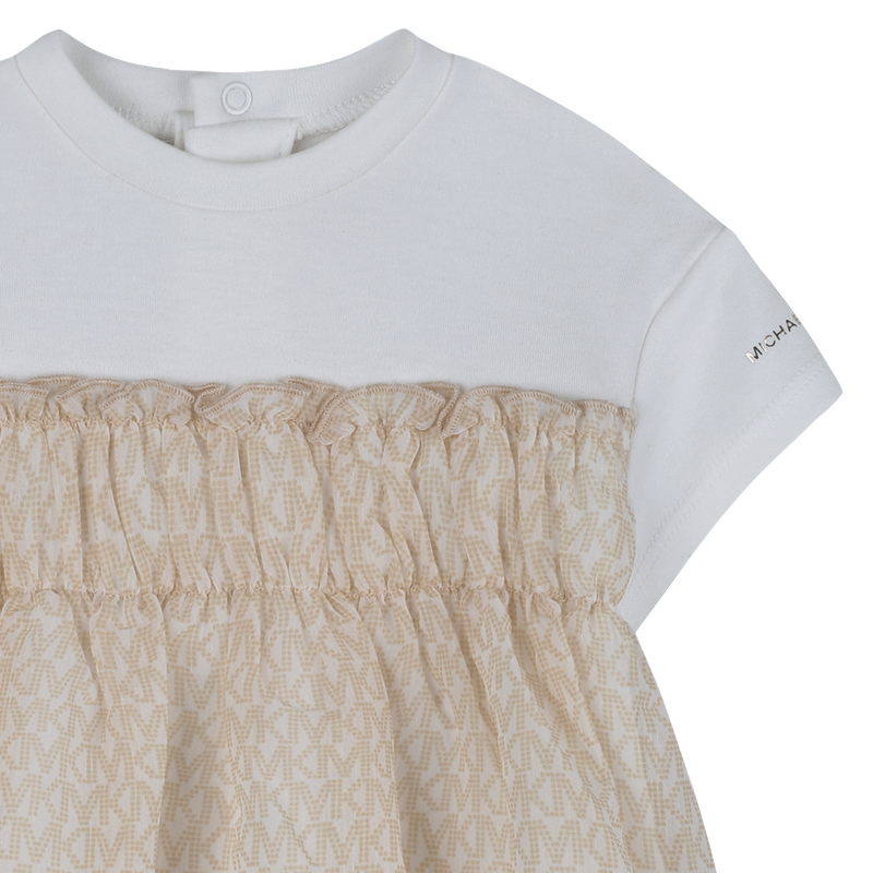 Michael Kors Dress Frill Off White