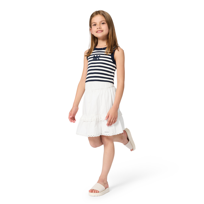 Michael Kors Vest Stripes Logo Blue White