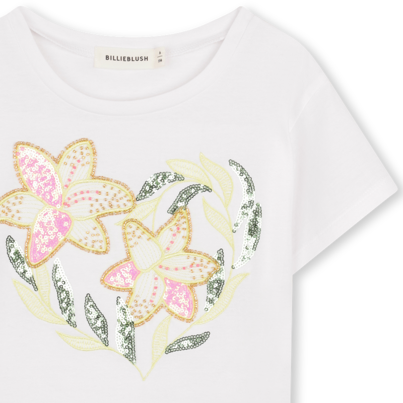 Billieblush Tshirt Flowers White