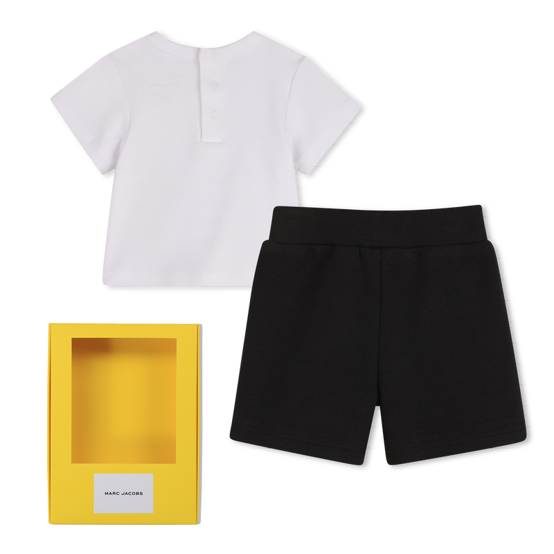 Marc Jacobs Set Tshirt & Shorts Blackwhite