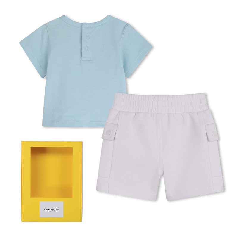 Marc Jacobs Set Tshirt & Shorts Nuagewhite