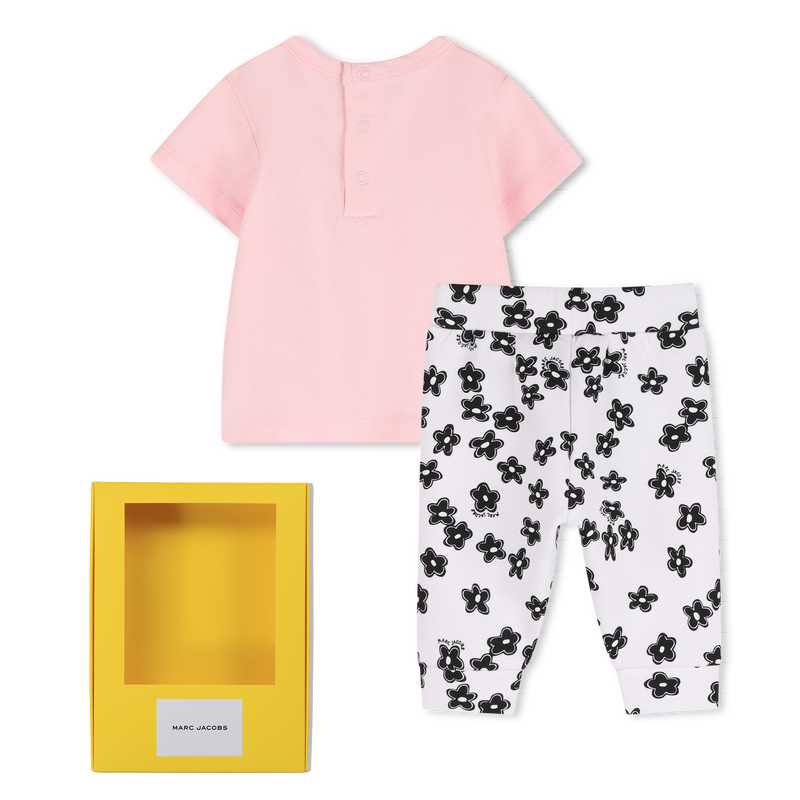 Marc Jacobs Set Tshirt & Pants Rosewhiteblack
