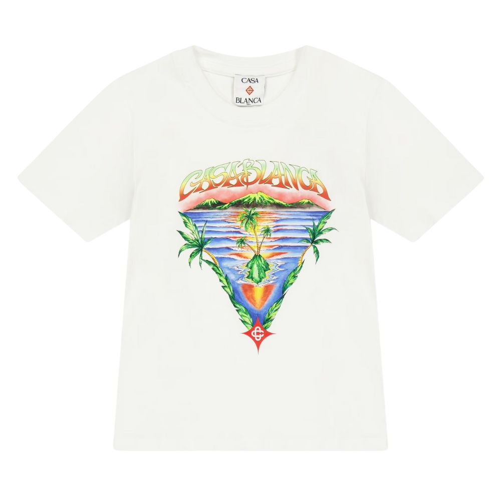 Casablanca Tshirt Boys Innocence Triangle Kids White