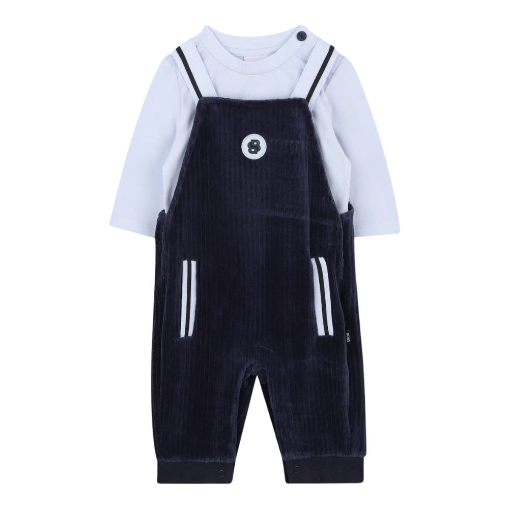 Boss Dungarees+Tshirt Navy