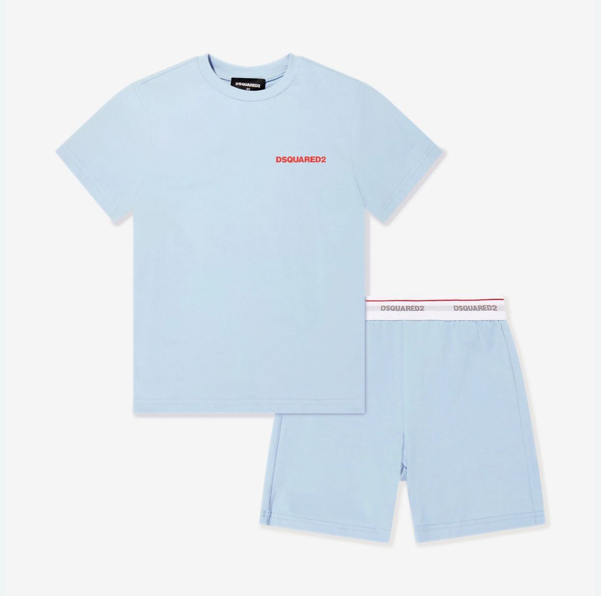 Dsquared Set Tshirt & Shorts Powder Blue
